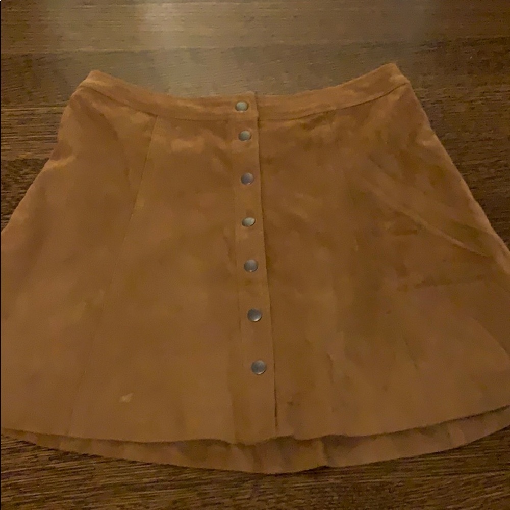 Abercrombie & Fitch Brown Suede Skirt